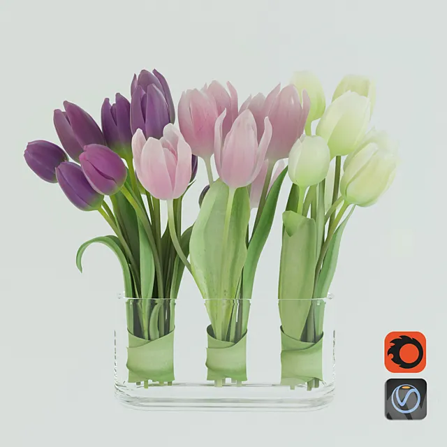 Tulips 3DModel Tulips 3DModel