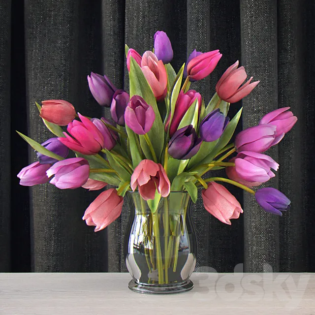 Tulips 3D Model Tulips 3D Model