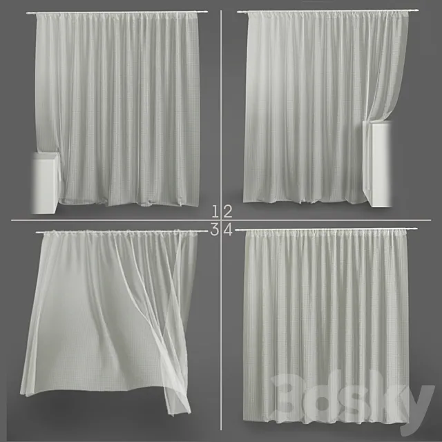 Tulle 3D Model Tulle 3D Model