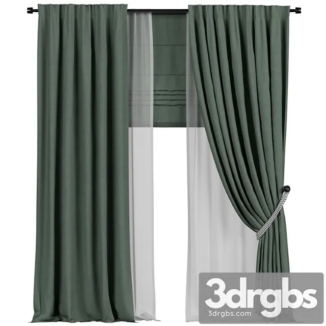 Tulle and roman curtains in the back Tulle and roman curtains in the back