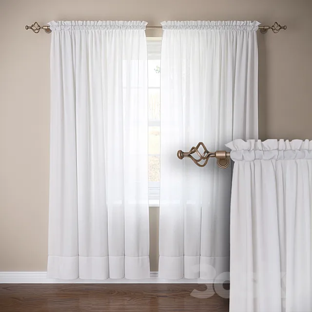 Tulle. curtain 3DModel
