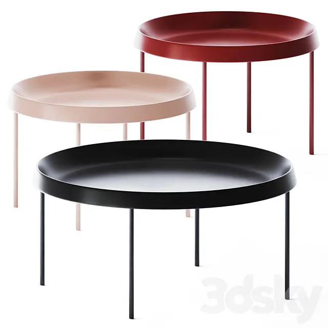 Tulou Coffee Tables set by Hay 3DModel