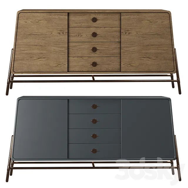 Tulpar Chest of Drawers 3D Model Tulpar Chest of Drawers 3D Model