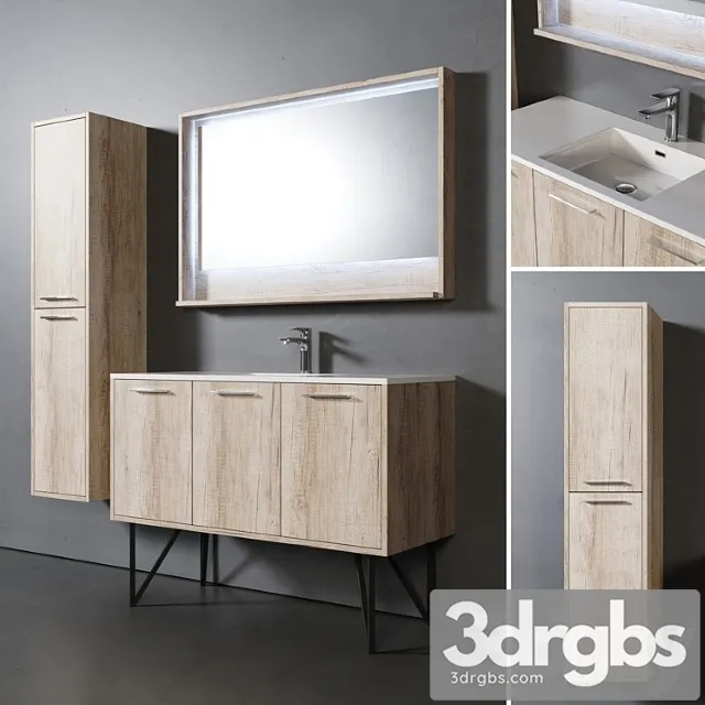 Tulum Bathroom Furniture 1 3D Model Download