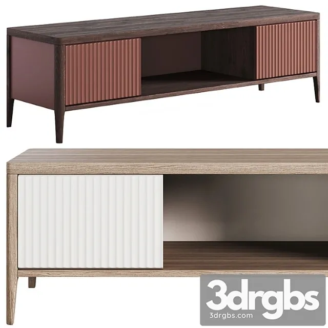 Tumba Tv Wide Ot Woodright 3D Model Download