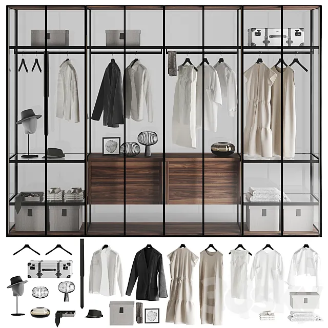 Tumodei Cristal Wardrobe 3DModel Tumodei Cristal Wardrobe 3DModel
