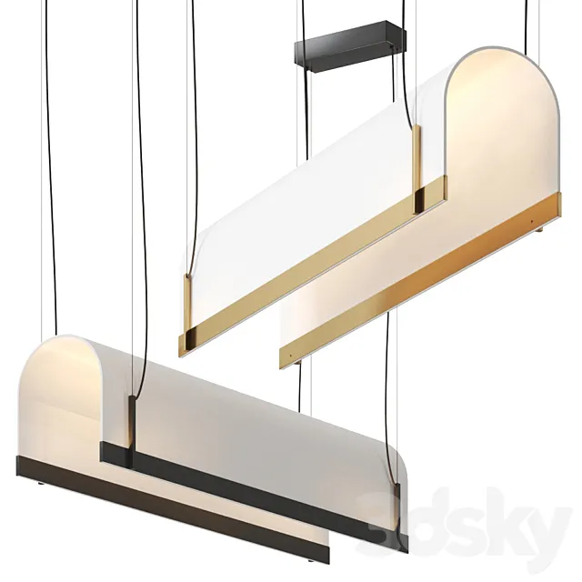 TUNNEL Pendant lamp by BAXTER 3D Model