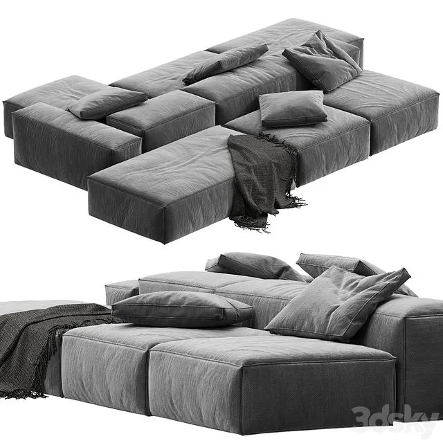 Tuo Divano Fredo Modular Sofa 3D Model Tuo Divano Fredo Modular Sofa 3D Model