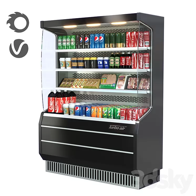 turbo air Commercial Refrigerator VOL-01 3D Model