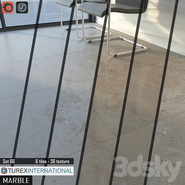 TUREX INTERNATIONAL Marble Tiles Set 66 3DModel TUREX INTERNATIONAL Marble Tiles Set 66 3DModel