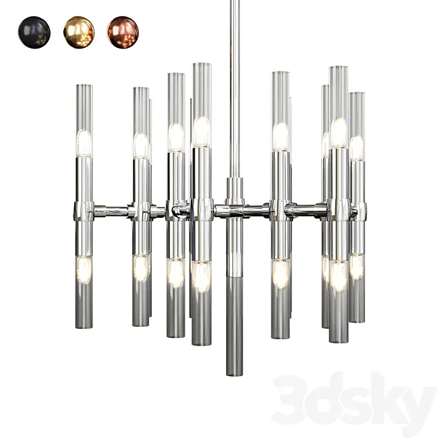 Turin chandelier 3D Model Turin chandelier 3D Model