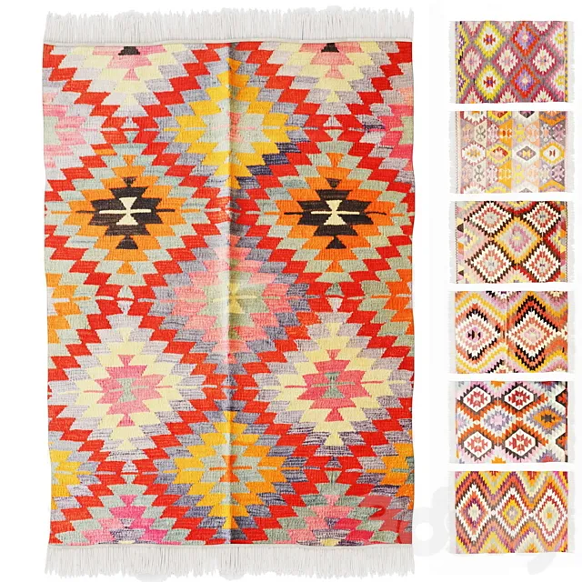turkish kilim 3D Model turkish kilim 3D Model