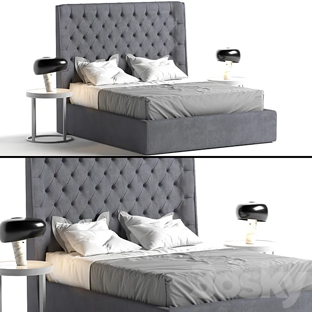 Turman Meridiani bed 3D Model Turman Meridiani bed 3D Model