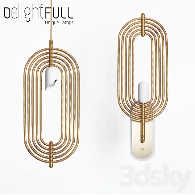 Turner lamp _ wall Delightfull 3D Model Turner lamp _ wall Delightfull 3D Model