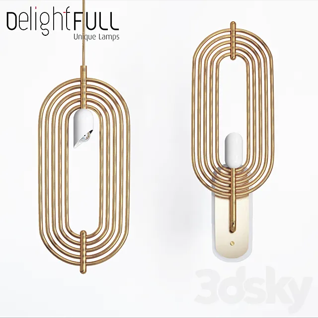 Turner lamp _ wall Delightfull 3DModel Turner lamp _ wall Delightfull 3DModel