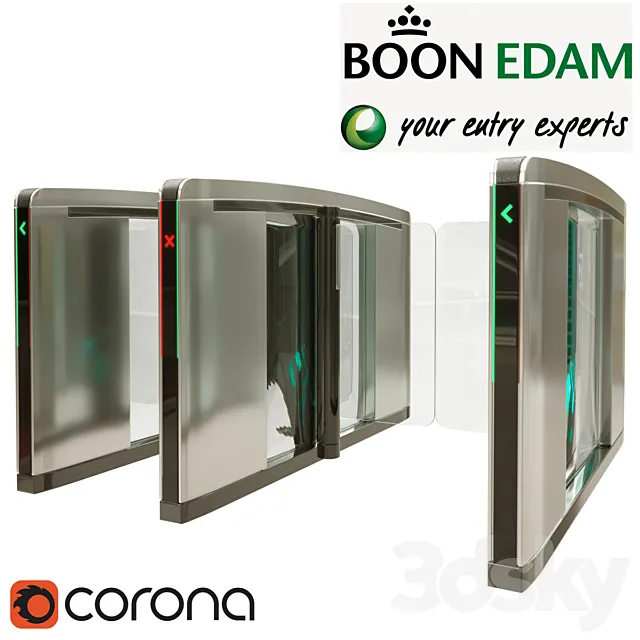 Turnstile BoonEdam “Speedlane Swing” 3D Model