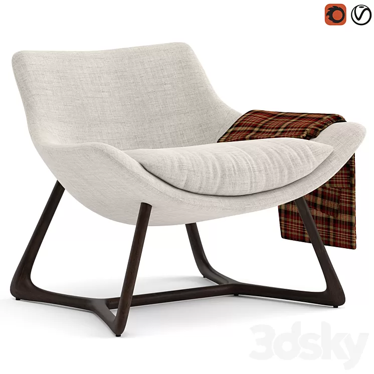 Turri Lyra amrchair 3D Model Turri Lyra amrchair 3D Model