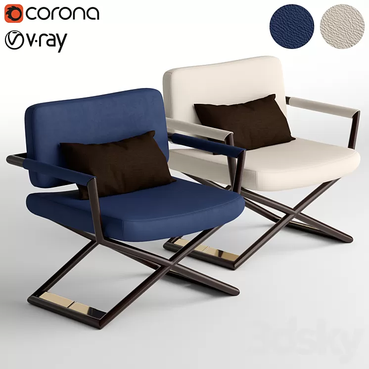 Turri Madison Directors armchair 3D Model Turri Madison Directors armchair 3D Model