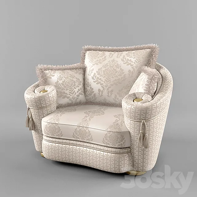 turri milo armchair 3D Model turri milo armchair 3D Model