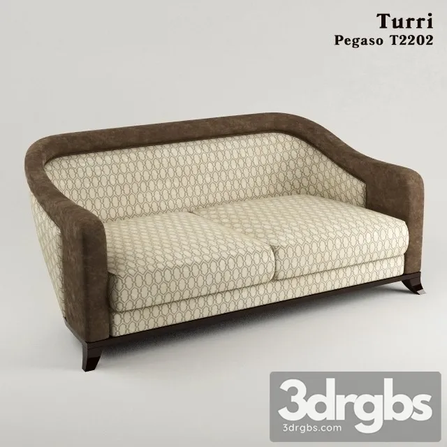 Turri Pegaso Sofa 3D Model Download
