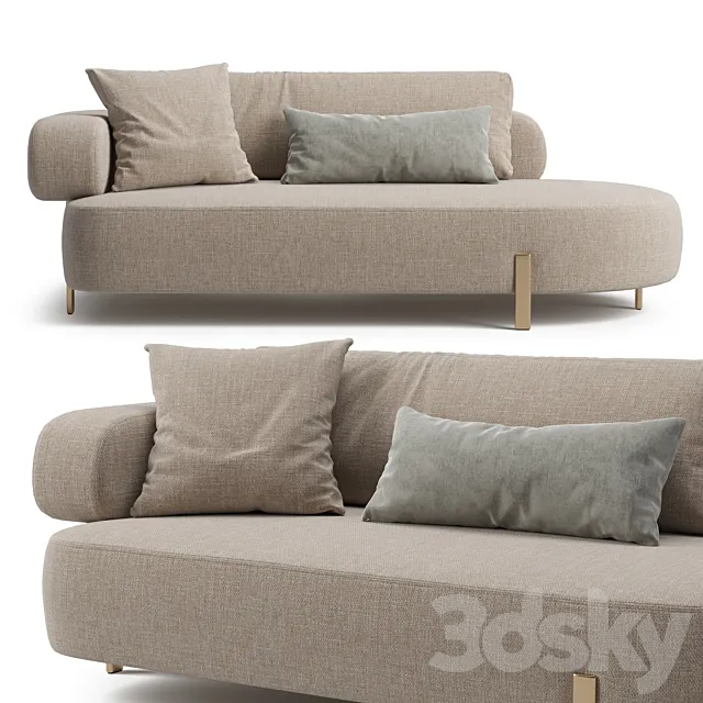 Turri ROMA couch 3D Model Turri ROMA couch 3D Model