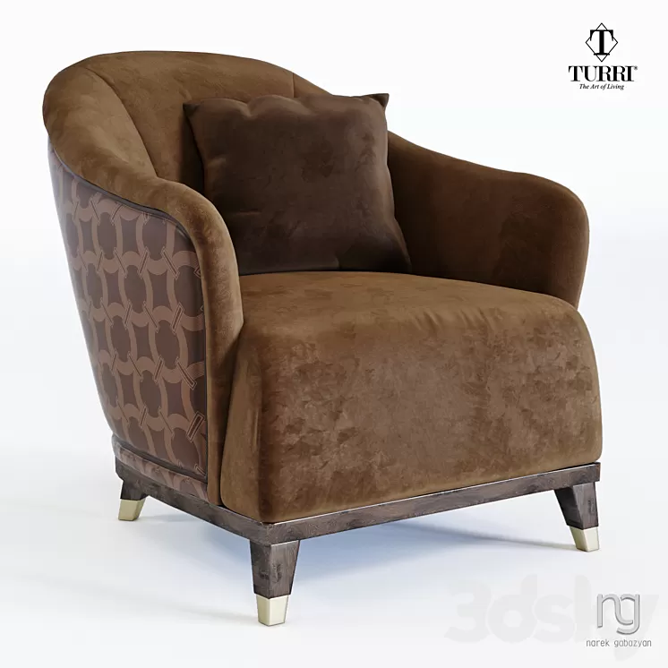 Turri T738 JOLLY (NOIR collection) 3D Model