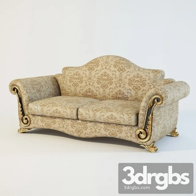 Turri TC407 Divan Sofa 3D Model Download