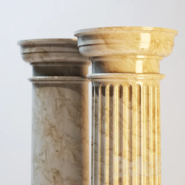 Tuscan columns 3D Model Tuscan columns 3D Model