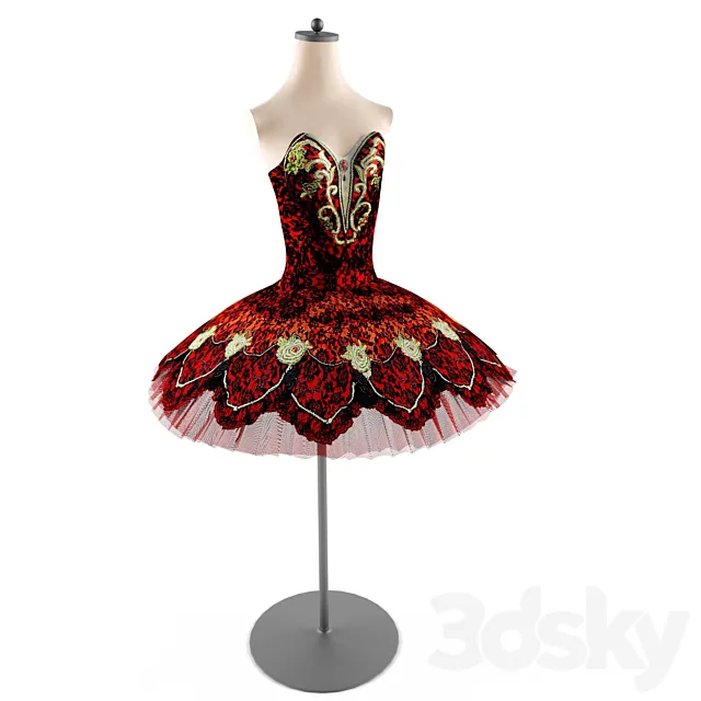 Tutu for ballet “Carmen” – “Carmen” 3D Model