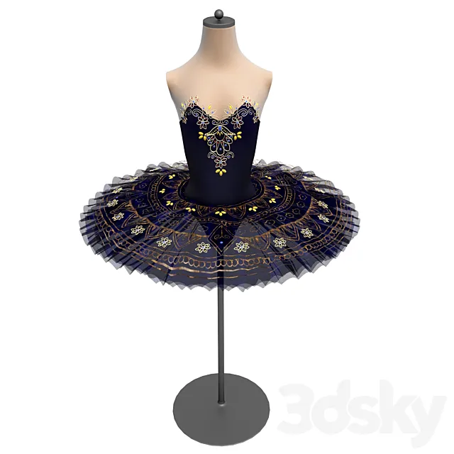 Tutu for ballet Raymonda – Raymonda 3D Model