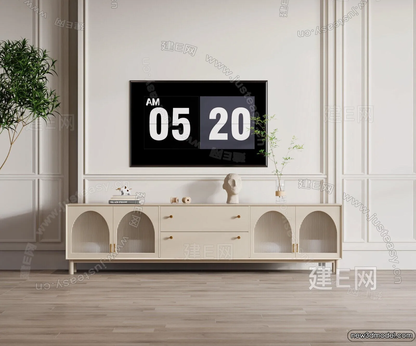 TV Cabinet 3D Models – 3D Furniture for Interior Design – 076 TV Cabinet 3D Models – 3D Furniture for Interior Design – 076
