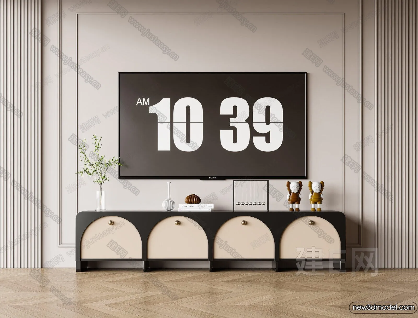 TV Cabinet 3D Models – 3D Furniture for Interior Design – 077 TV Cabinet 3D Models – 3D Furniture for Interior Design – 077