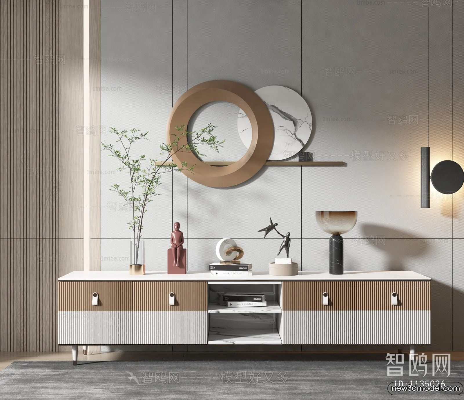 TV Cabinet 3D Models – 3D Furniture for Interior Design – 079 TV Cabinet 3D Models – 3D Furniture for Interior Design – 079