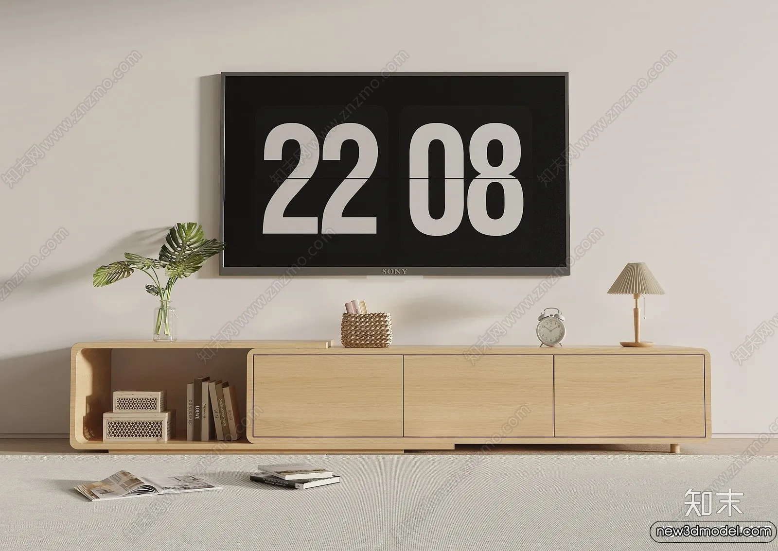 TV Cabinet 3D Models – 3D Furniture for Interior Design – 090 TV Cabinet 3D Models – 3D Furniture for Interior Design – 090