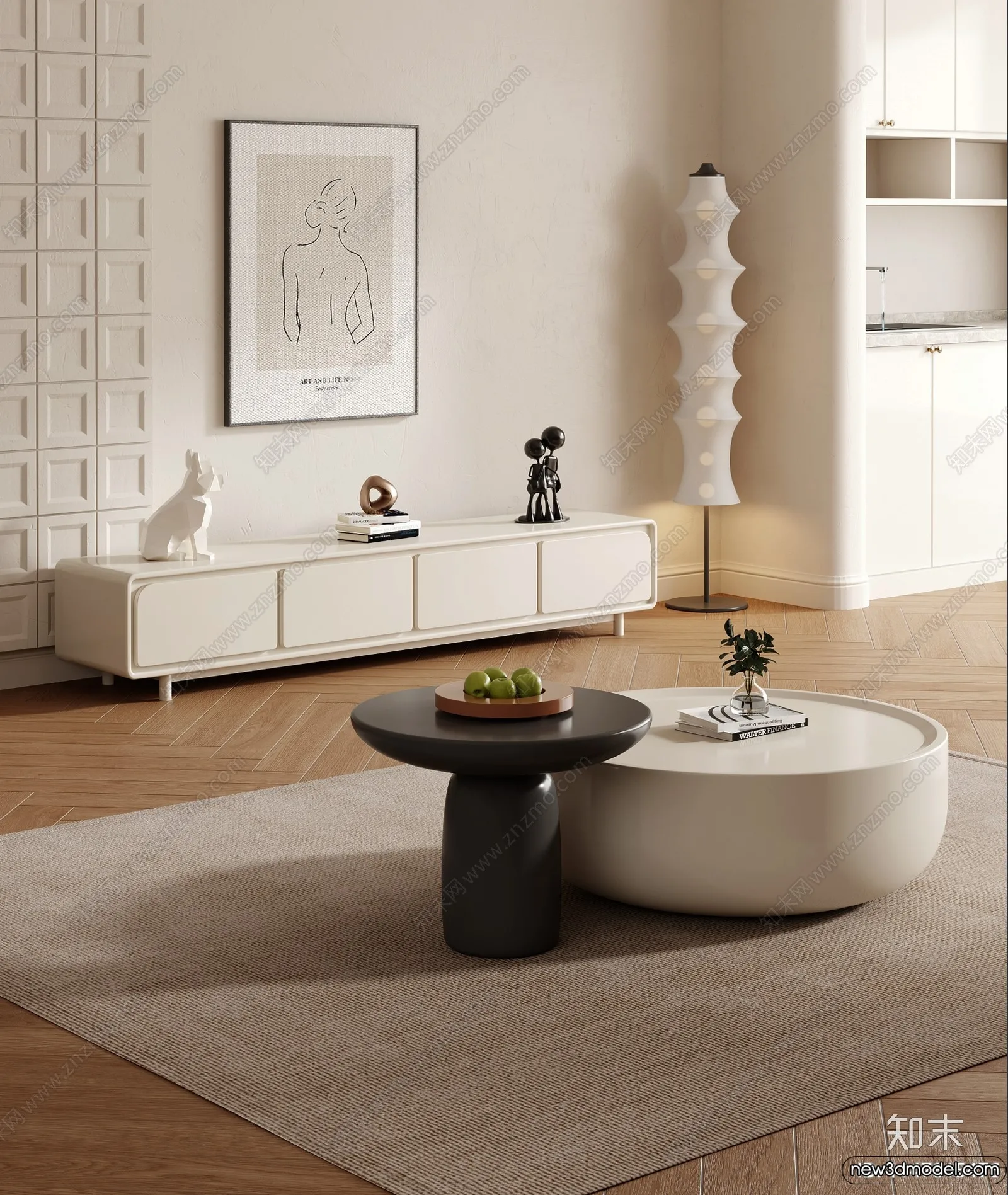 TV Cabinet 3D Models – 3D Furniture for Interior Design – 093 TV Cabinet 3D Models – 3D Furniture for Interior Design – 093