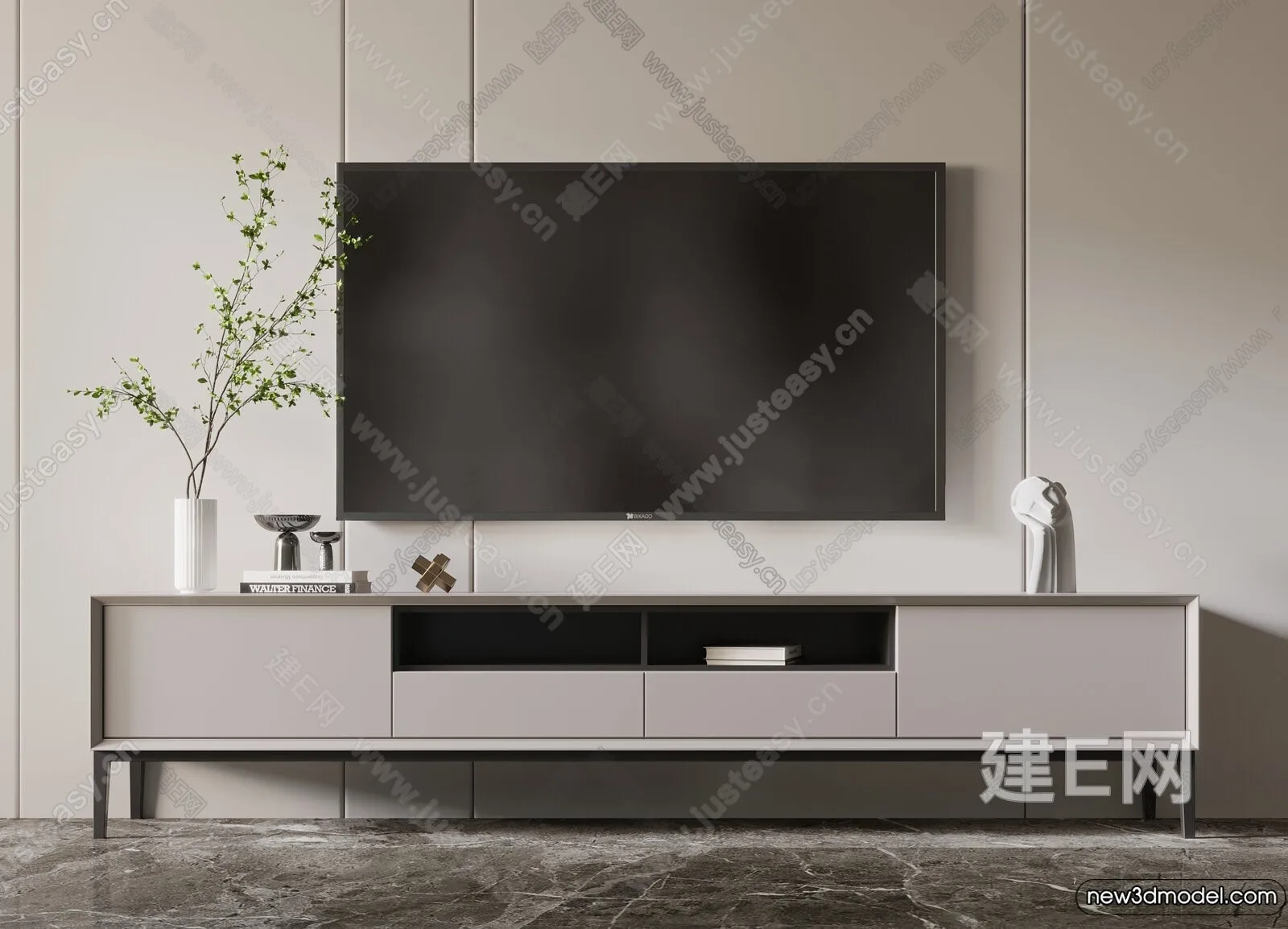 TV Cabinet 3D Models – 3D Furniture for Interior Design – 125 TV Cabinet 3D Models – 3D Furniture for Interior Design – 125