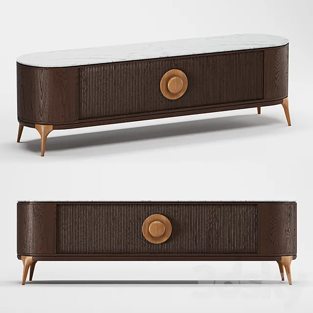 TV cabinet Arena Theodore Alexander 3D Model TV cabinet Arena Theodore Alexander 3D Model