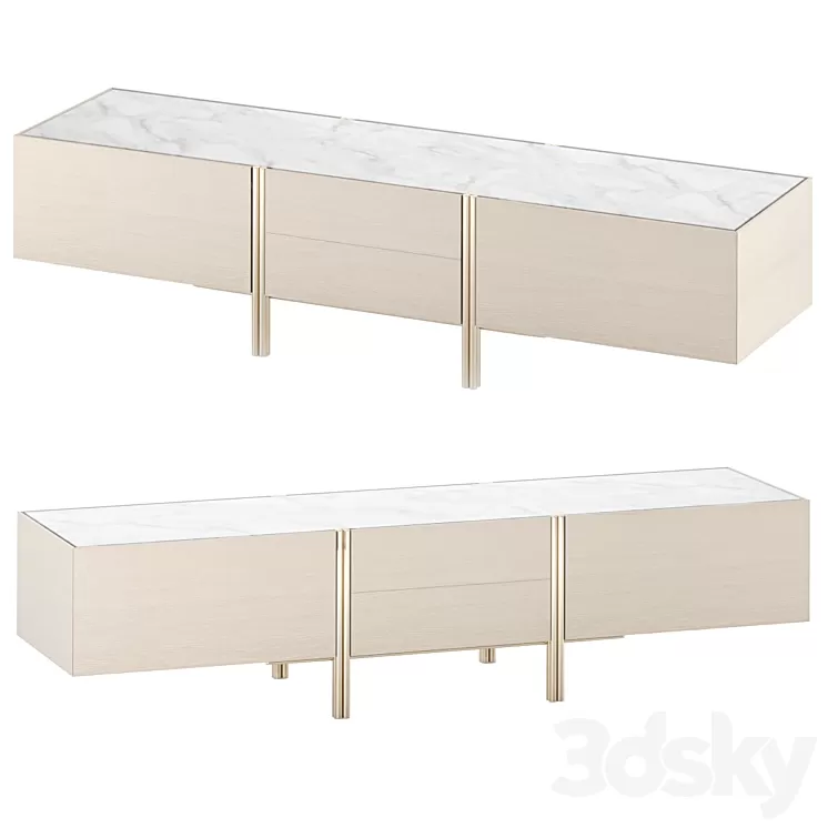 TV cabinet Edge 3D Model TV cabinet Edge 3D Model