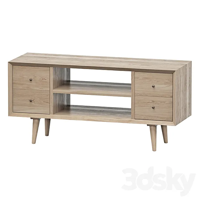TV cabinet Furnitera Jordan 3D Model TV cabinet Furnitera Jordan 3D Model