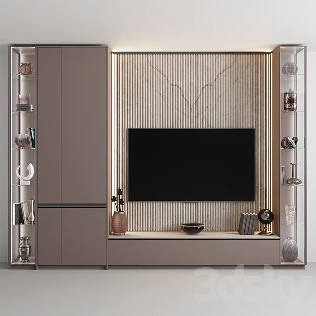 TV Consol “Soft Pink” 3D Model