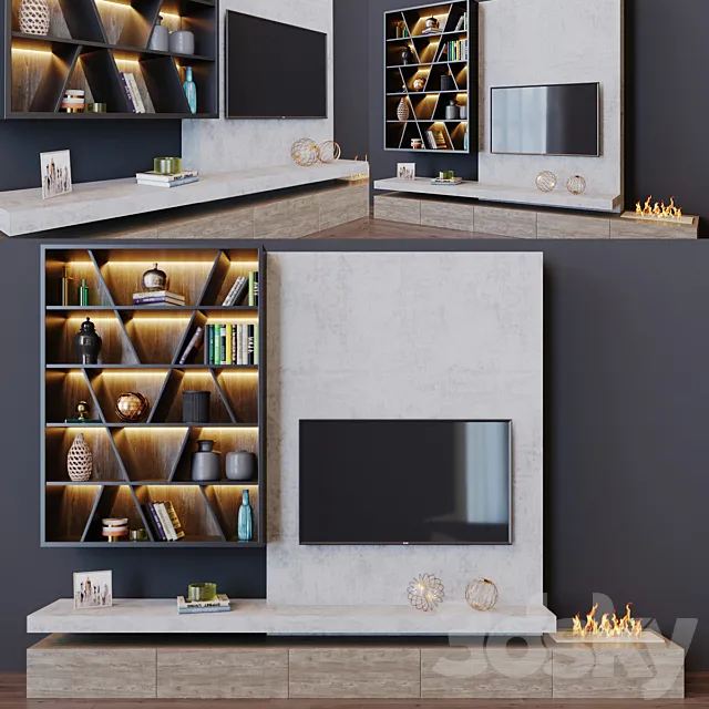 tv set 16 3D Model tv set 16 3D Model