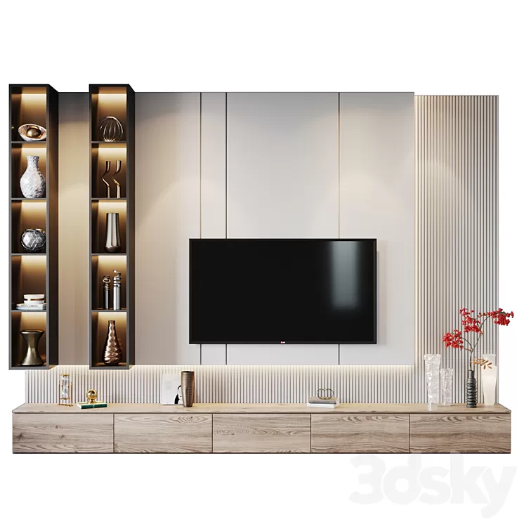 tv set 203 3D Model Free Download