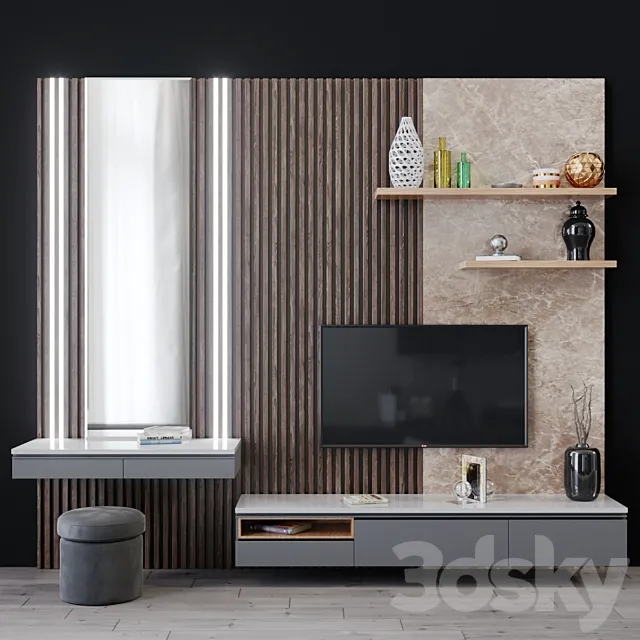 tv set 56 3D Model tv set 56 3D Model