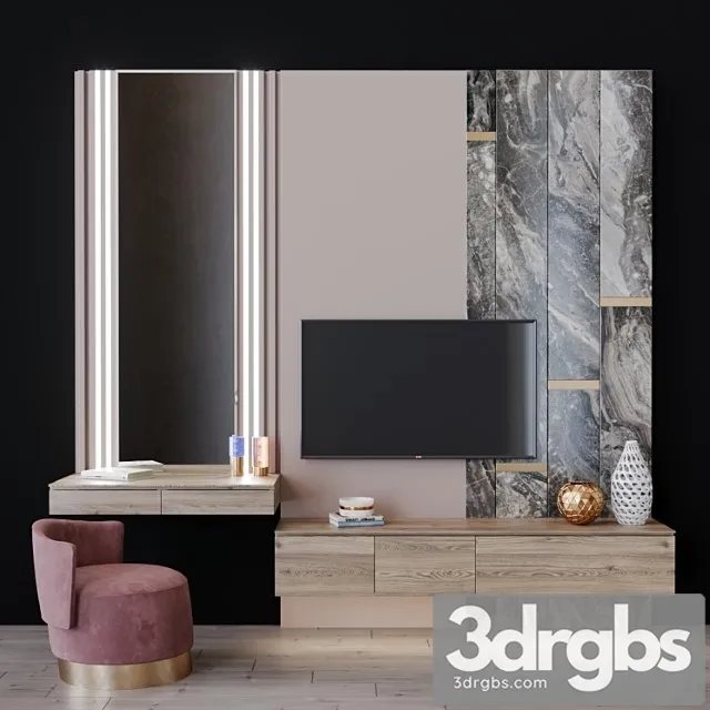 Tv set 60 3D Model Download