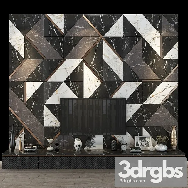 Tv shelf 0101 3D Model Download