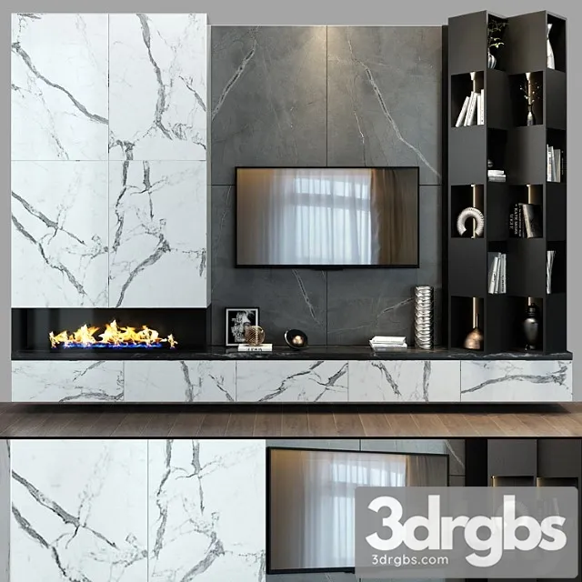 Tv shelf 0107 3D Model Download