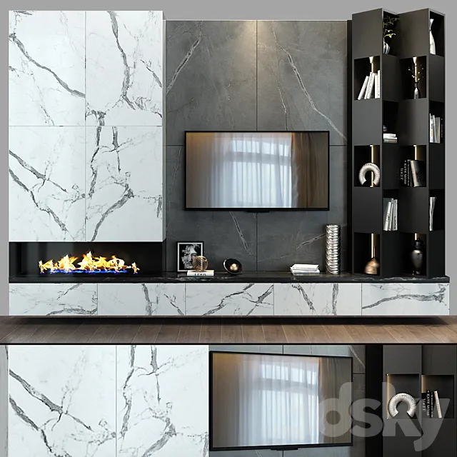 TV shelf 0107 3DModel TV shelf 0107 3DModel