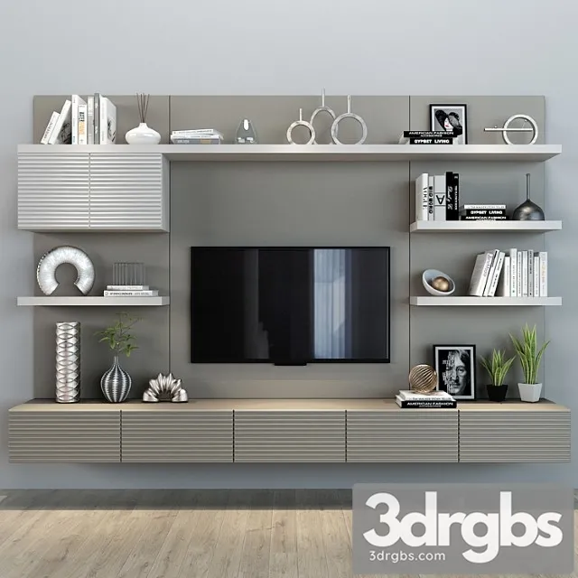 Tv shelf 0110 3D Model Download