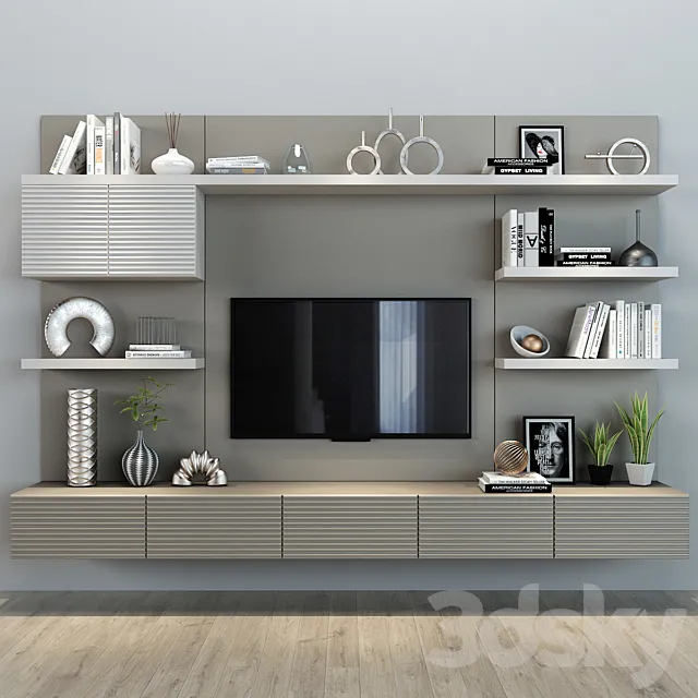 TV shelf 0110 3D Model