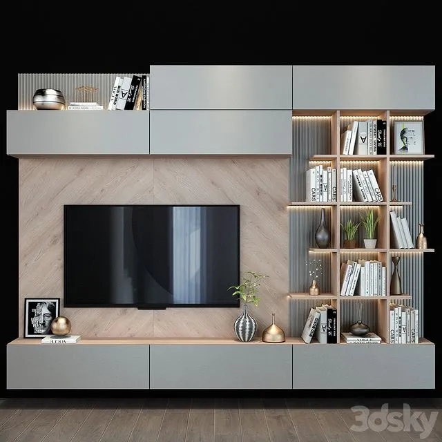 TV shelf 0111 3D Model